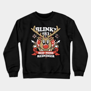 red nose reindeer Crewneck Sweatshirt